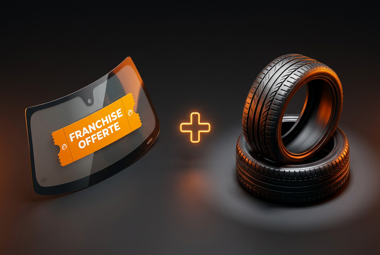 Franchise offerte + 2 pneus
